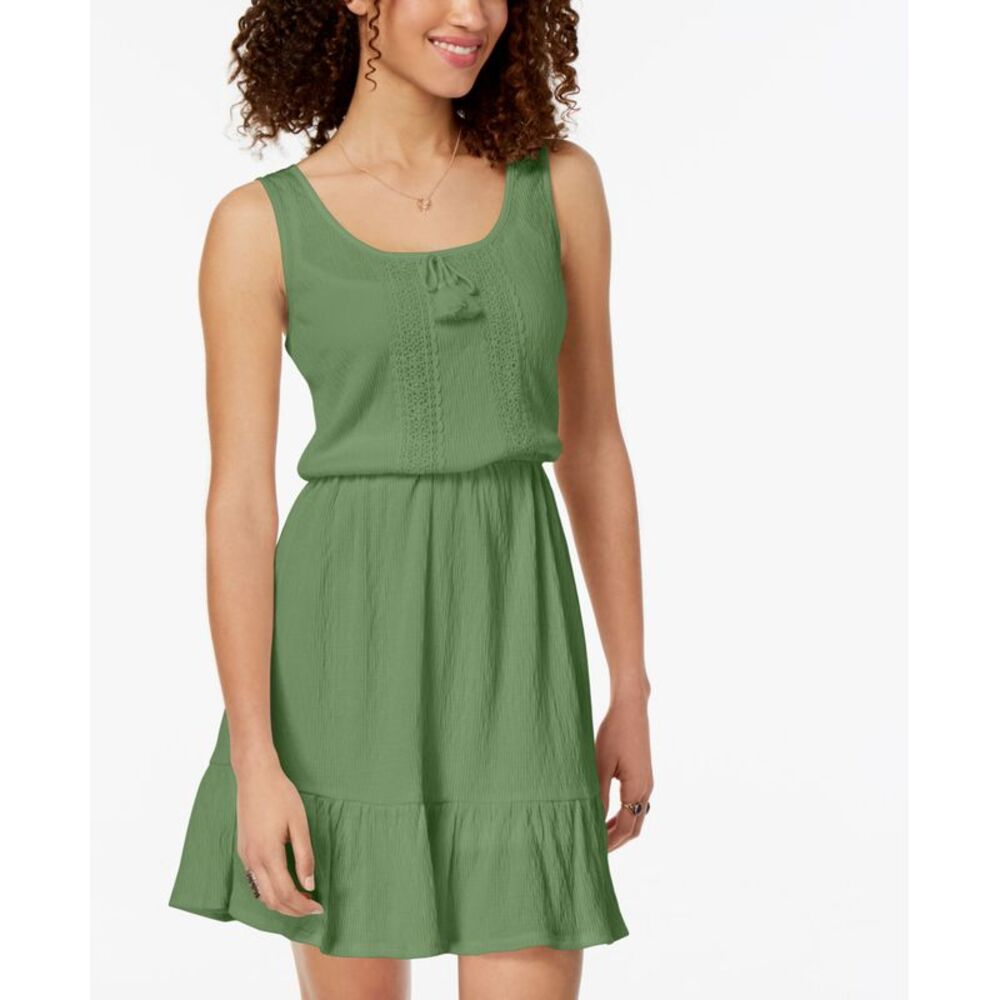 Be Bop Juniors Ruffled Hem Peasant Dress